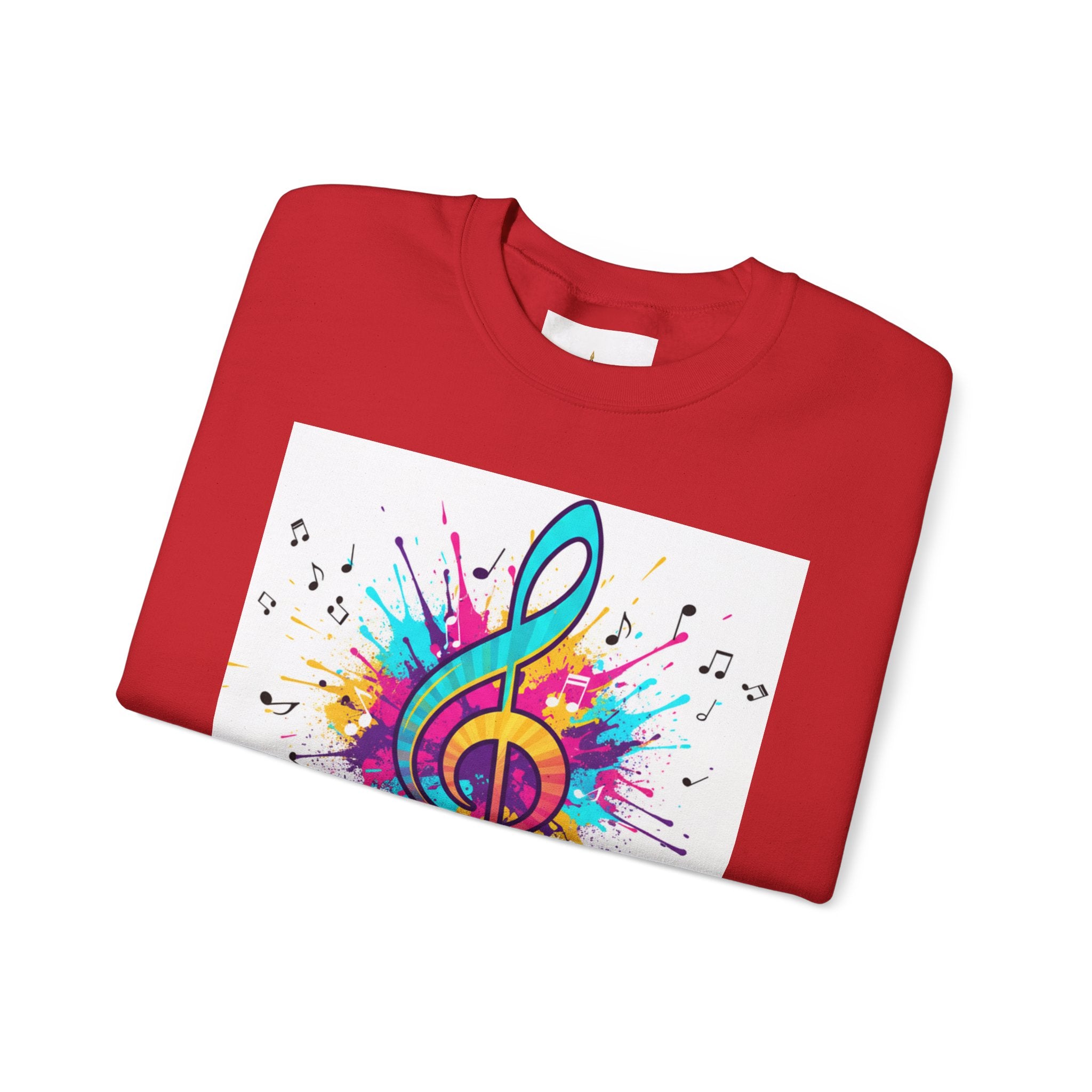 Graphic Sweatshirt — "Authentique Since Born of Not Giving a Damn" Colorful Back Print