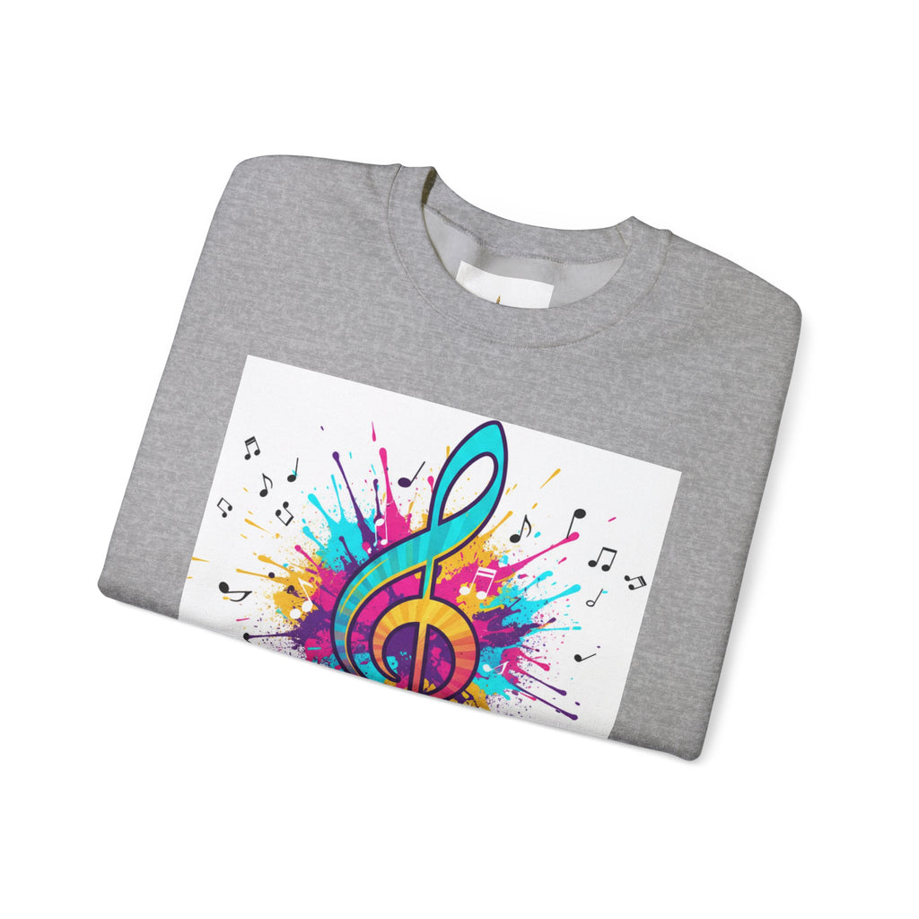 Graphic Sweatshirt — "Authentique Since Born of Not Giving a Damn" Colorful Back Print